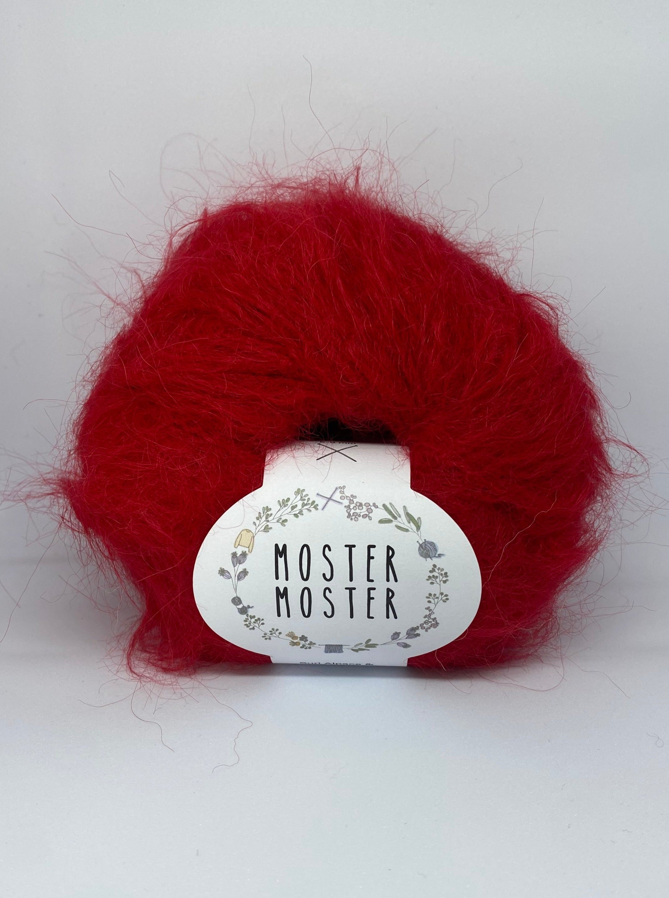 BLOOD RED (SURI ALPACA & MERINO WOOL)